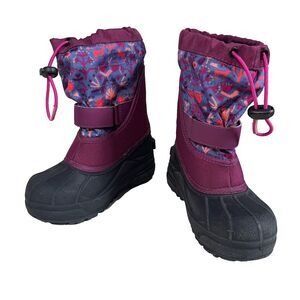 Columbia Kids Purple forest Snow Boots Girls 13 Winter Waterproof Insulated